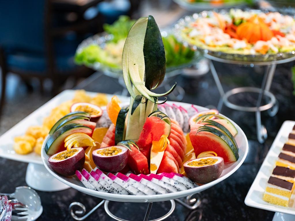 Các món ăn được chế biến vô cùng đẹp mắt