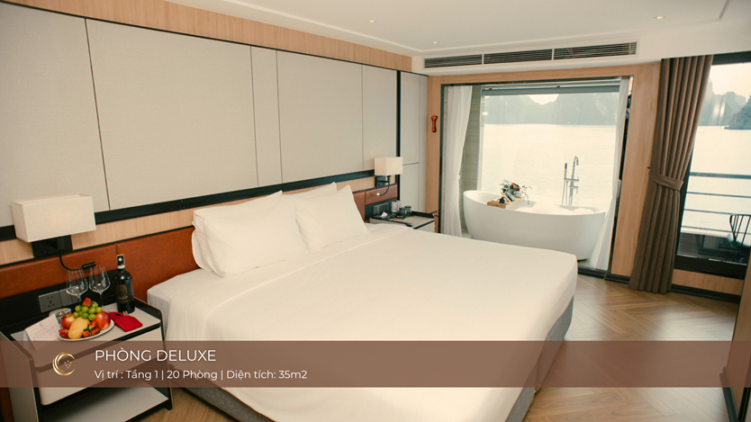 Du thuyền Luna Day Cruise 5* Vịnh Hạ Long