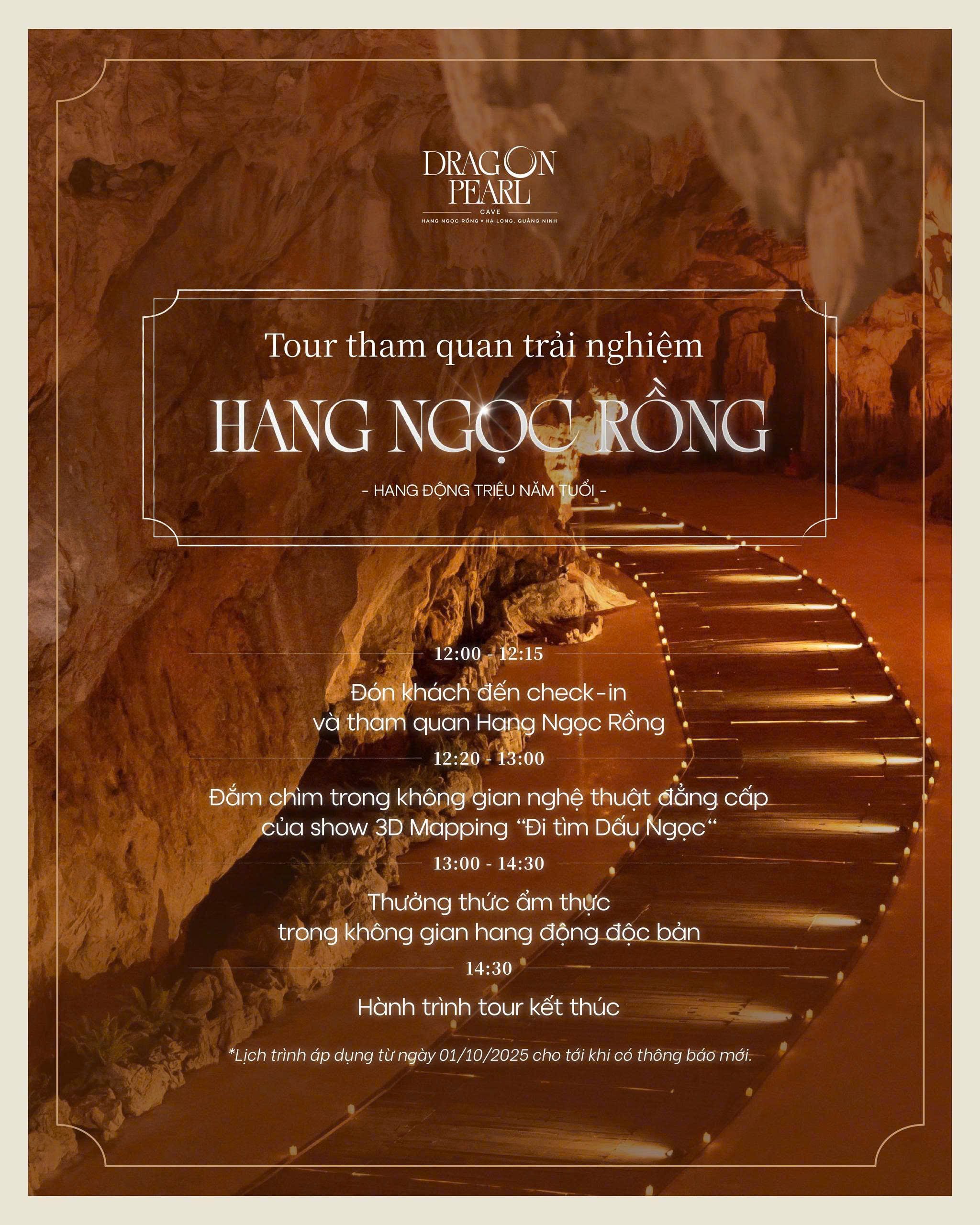 Lịch trinh ăn trưa trong hang