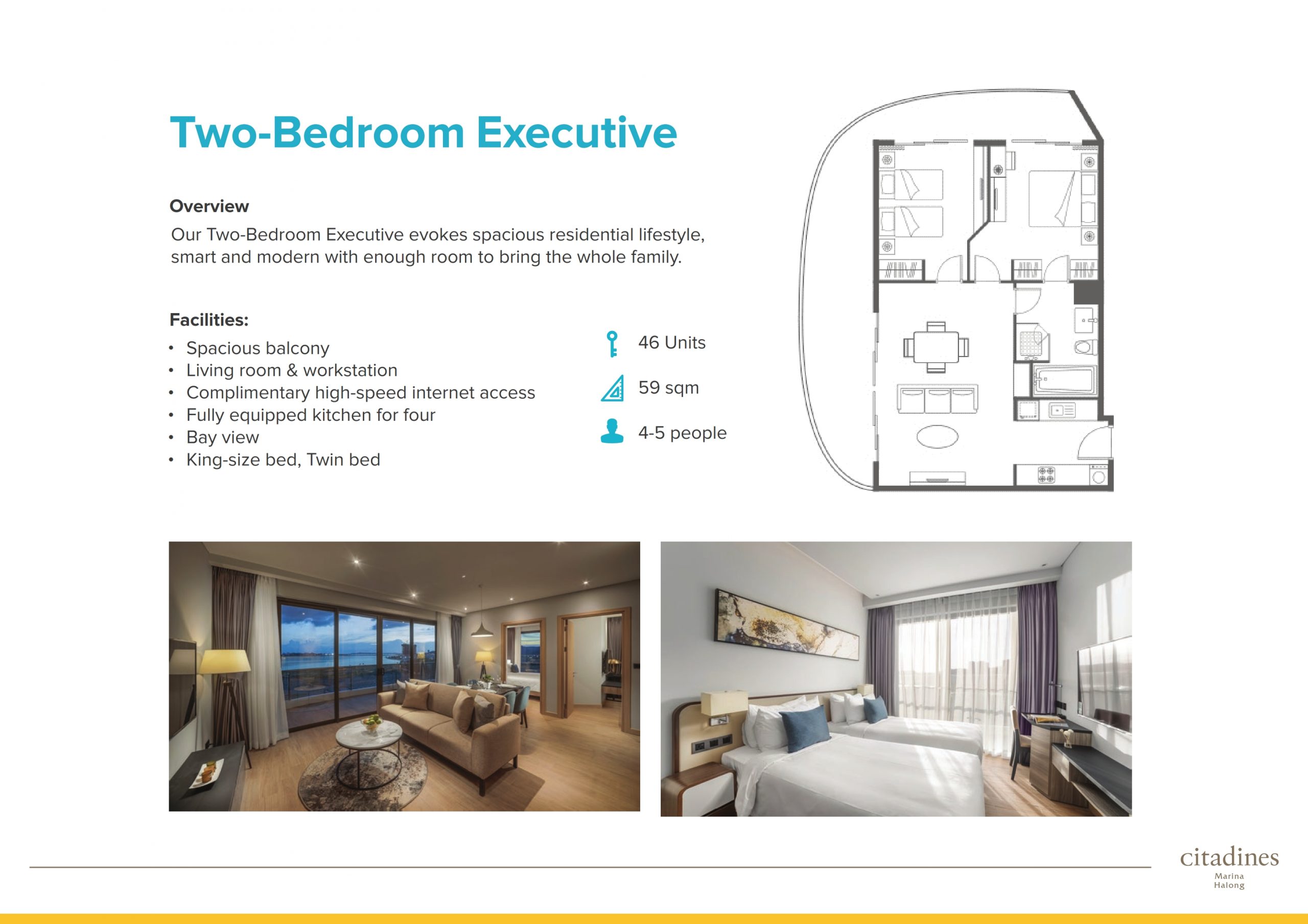 CITADINES MARINA HẠ LONG HOTEL 5* 9 2 bedroom executive Citadines