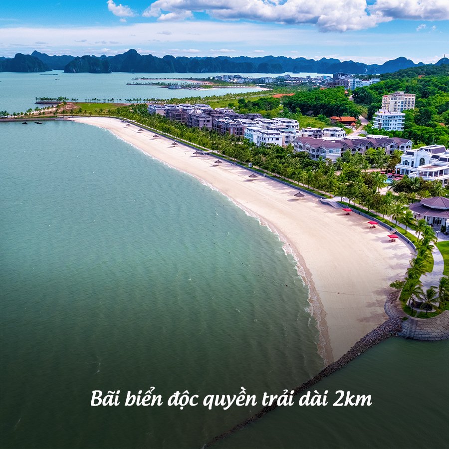 Paradise Suites boutique hotel Tuần Châu 3 Bãi biển riêng độc đáo tại Hạ Long