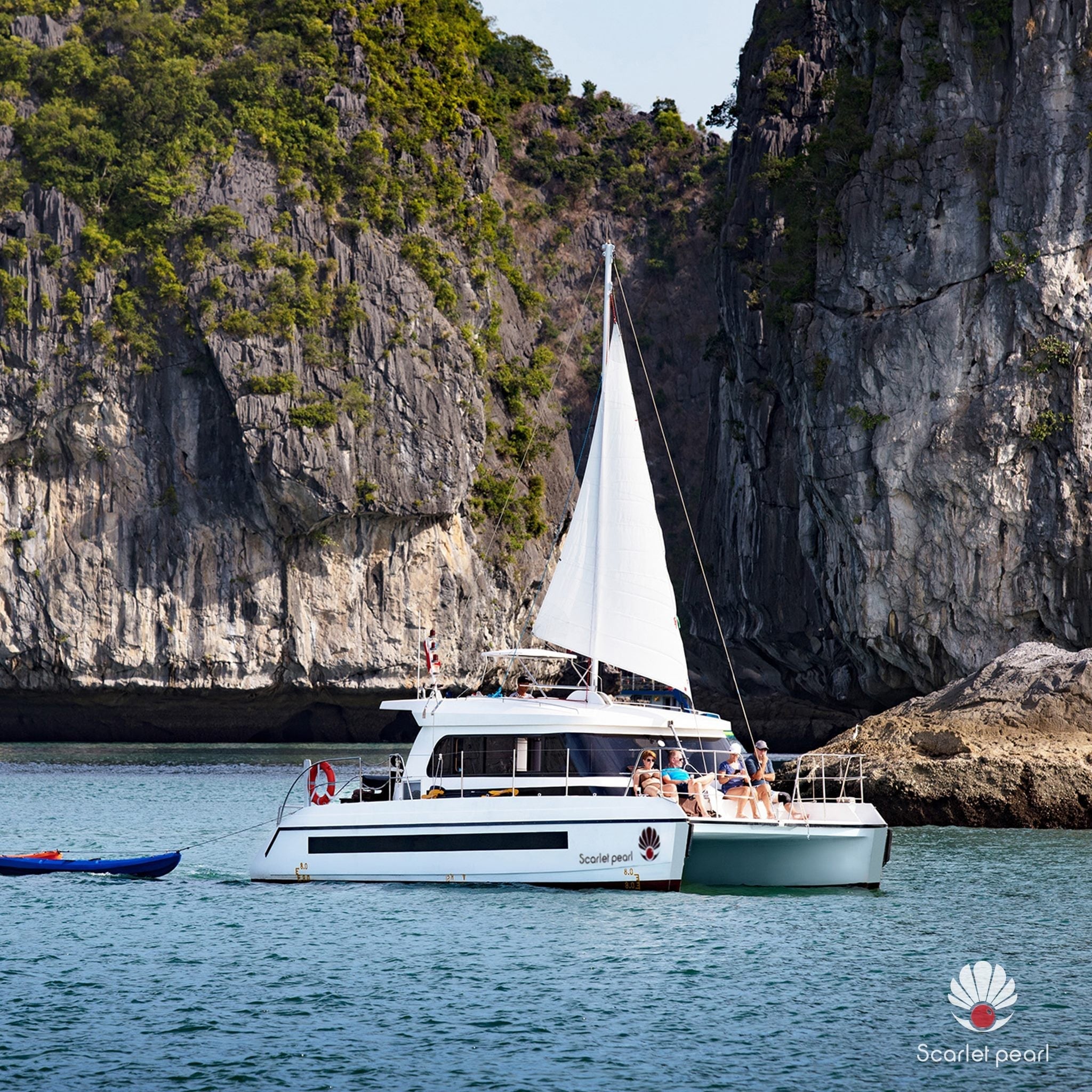 tàu Catamaran độc đáo trên vịnh Lan Hạ