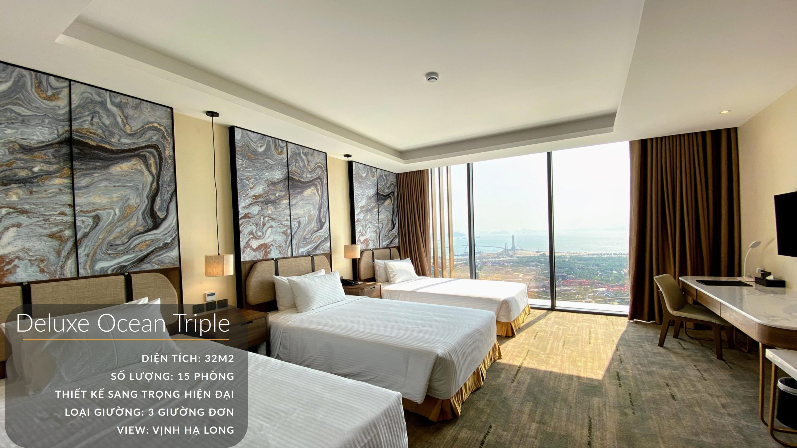 Khách sạn 5 sao Mường Thanh Luxury Hạ Long Centre 7 Phòng Tripple deluxe ocean khách sạn Mường Thanh Hạ Long Centre Hotel