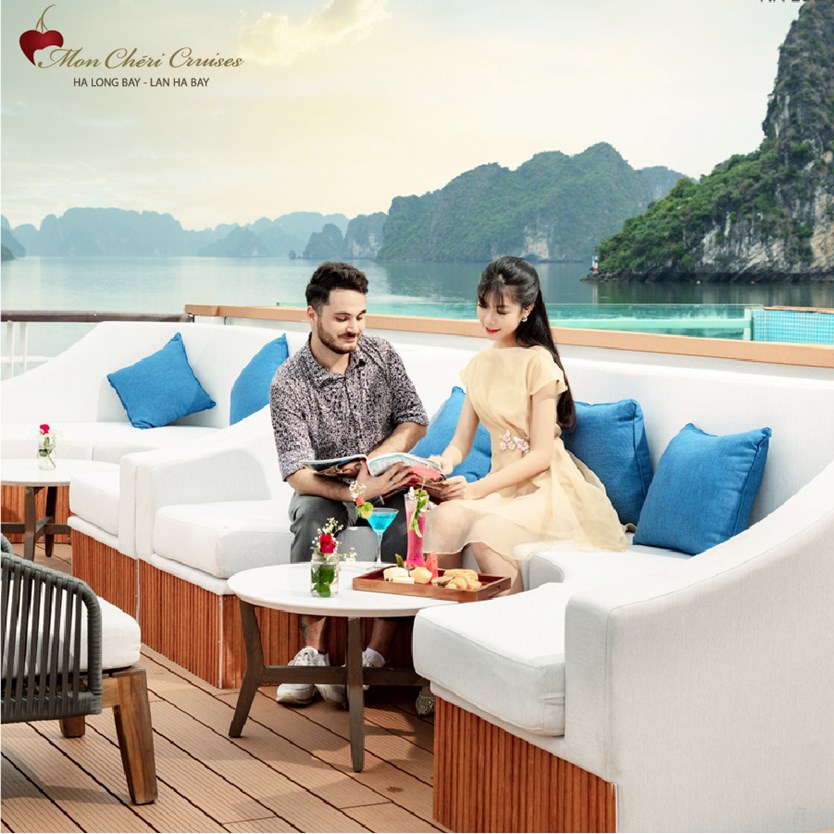 Du thuyền Mon Cheri cruise 5 sao vịnh Lan Hạ