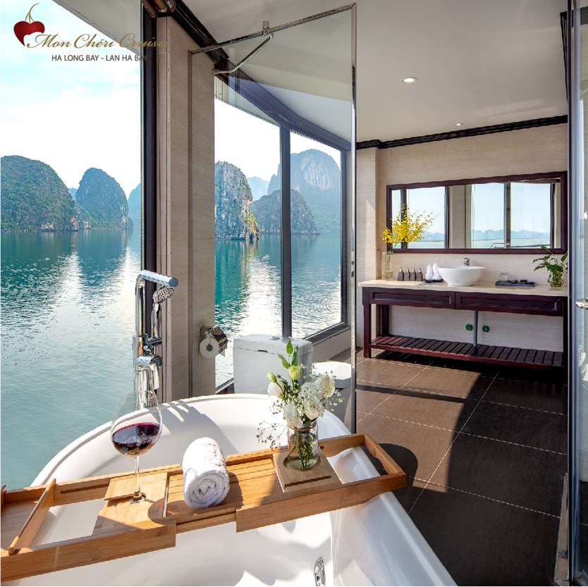 Du thuyền Mon Cheri cruise 5 sao vịnh Lan Hạ