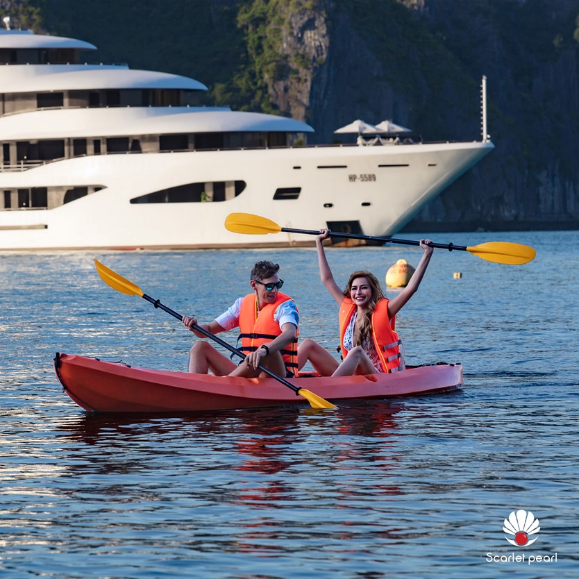Du thuyền Scarlet Pearl cruise 5 sao vịnh Lan Hạ