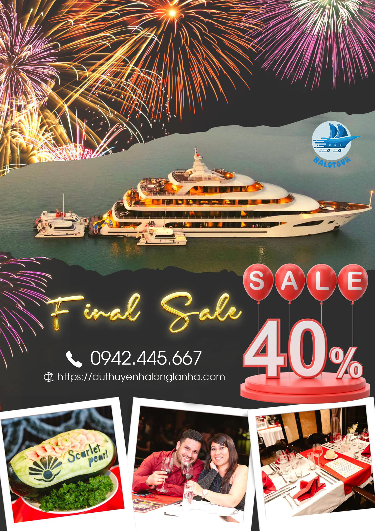 Đặt phòng du thuyền Scarlet Pearl cruise giá rẻ nhất với Halotour