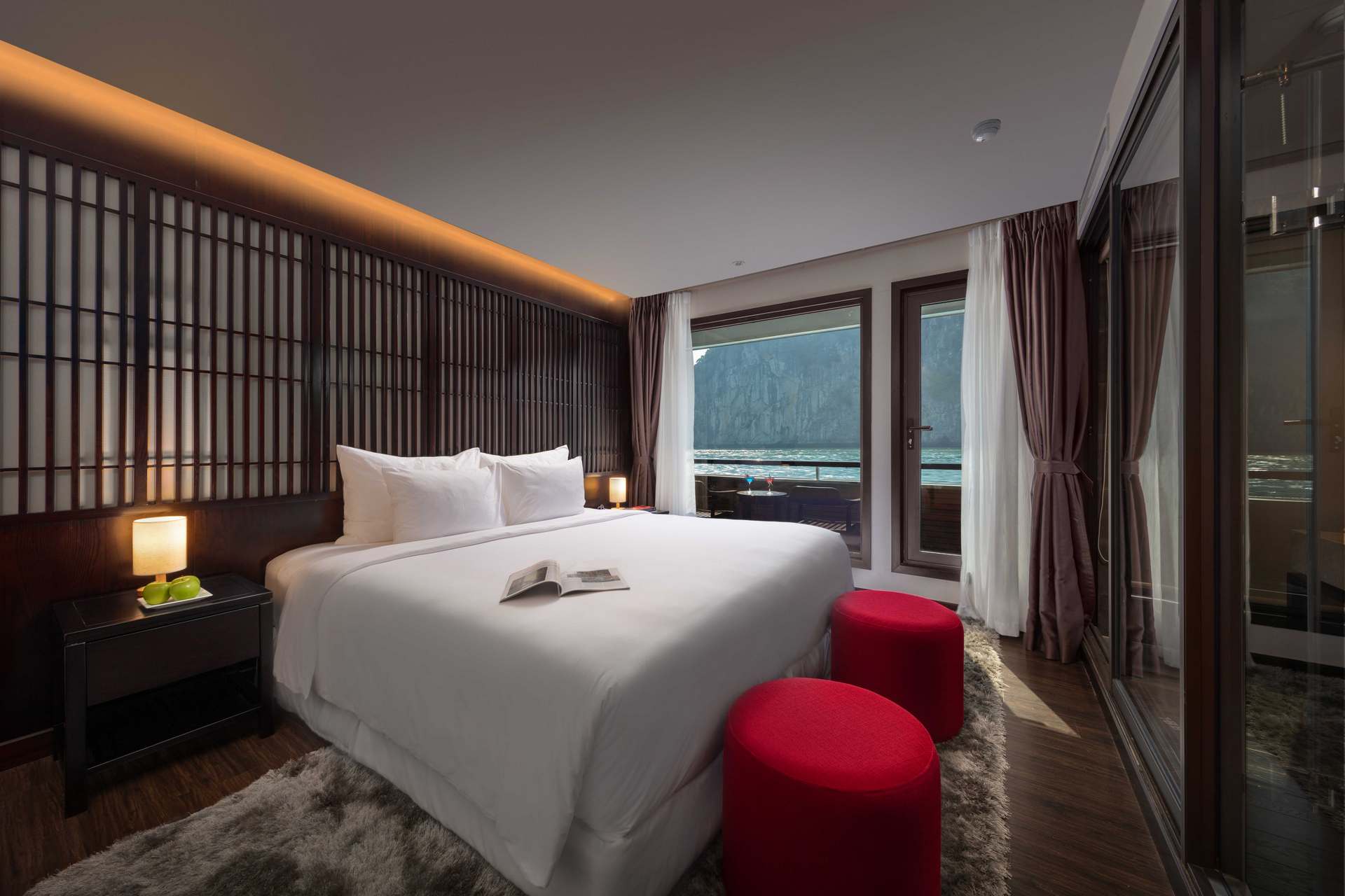 Du thuyền Scarlet Pearl cruise 5 sao vịnh Lan Hạ 6 silver room Du thuyen 5 sao vinh Lan Ha scarlet pearl cruise