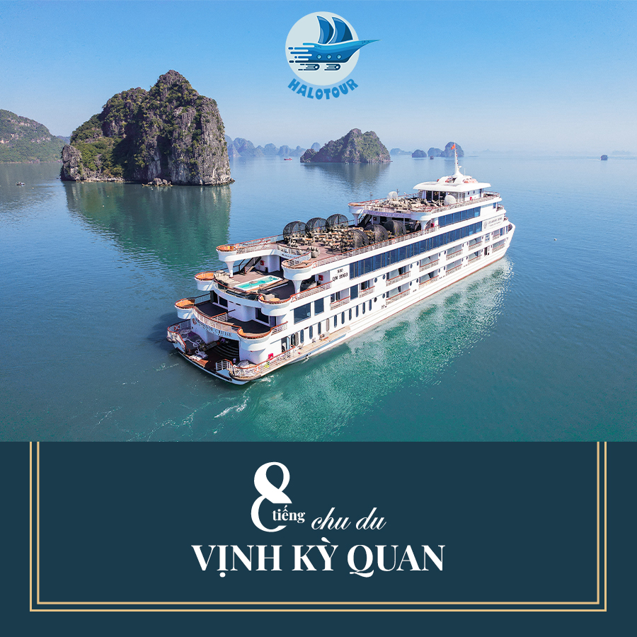 Du thuyền Ambassador Day cruise 6* vịnh Hạ Long 8 Hải trình 8 tiếng tham quan vịnh Hạ Long của du thuyền Ambassador Day cruise II tương đương với lịch trình của các du thuyền ngủ đêm trong tour 2 ngày 1 đêm (2N1Đ)