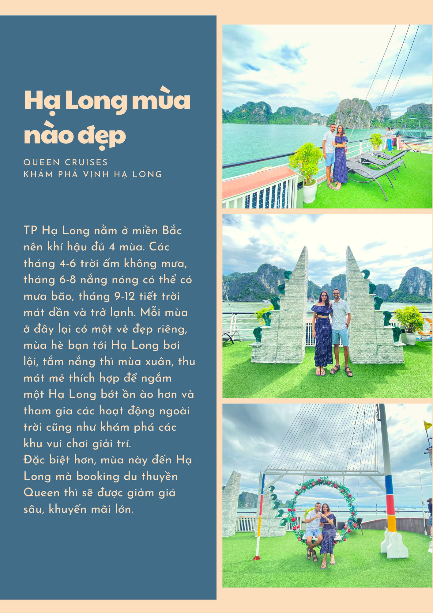 Vịnh Hạ long thích hợp thăm quan du lịch quanh năm