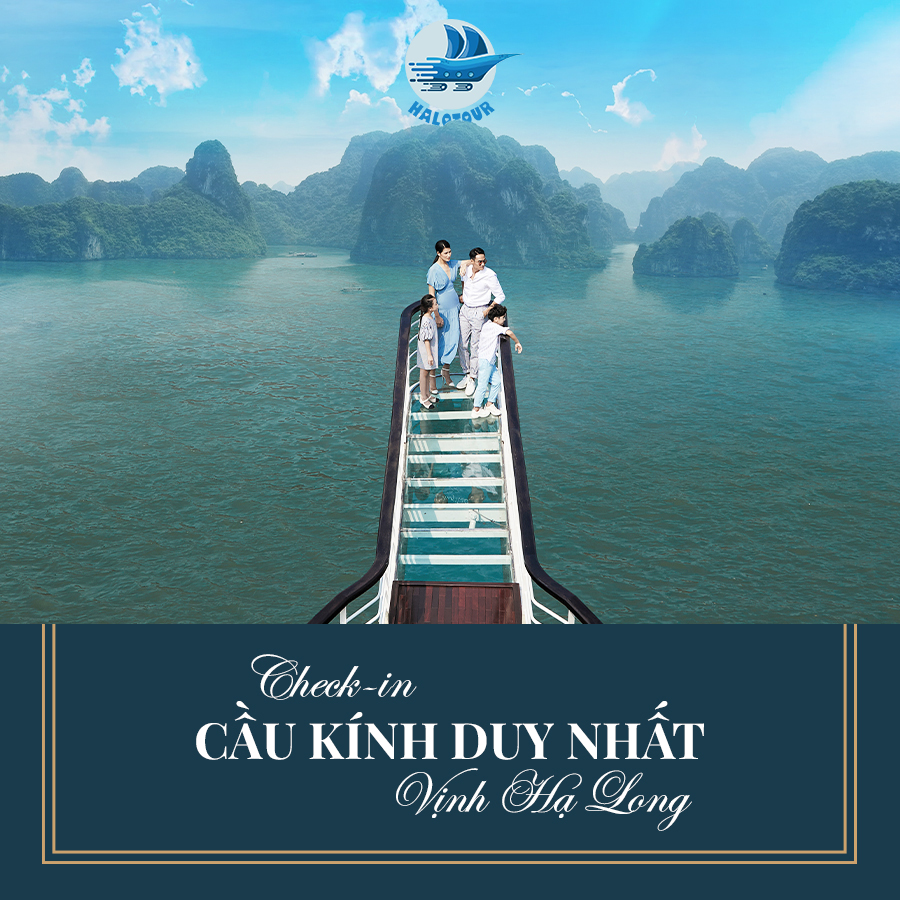 Du thuyền Ambassador Day cruise 6* vịnh Hạ Long 9 Cây cầu kính chỉ duy nhất du thuyền 5* Ambassador cruise vịnh Hạ Long sở hữu