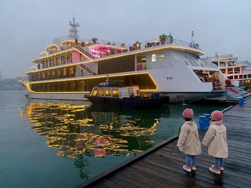 Du thuyền Sea Octopus 5 sao ăn tối trên vịnh