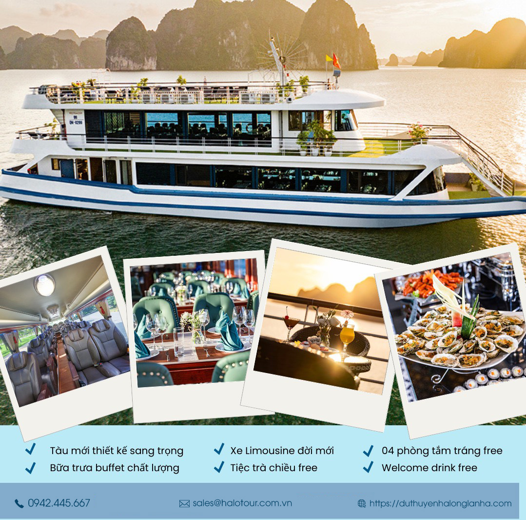 Du thuyền Hercules tour Hạ Long 6h trong ngày 5 Đặt du thuyền Hercules giá rẻ với Halotour tại website duthuyenhalonglanha.com