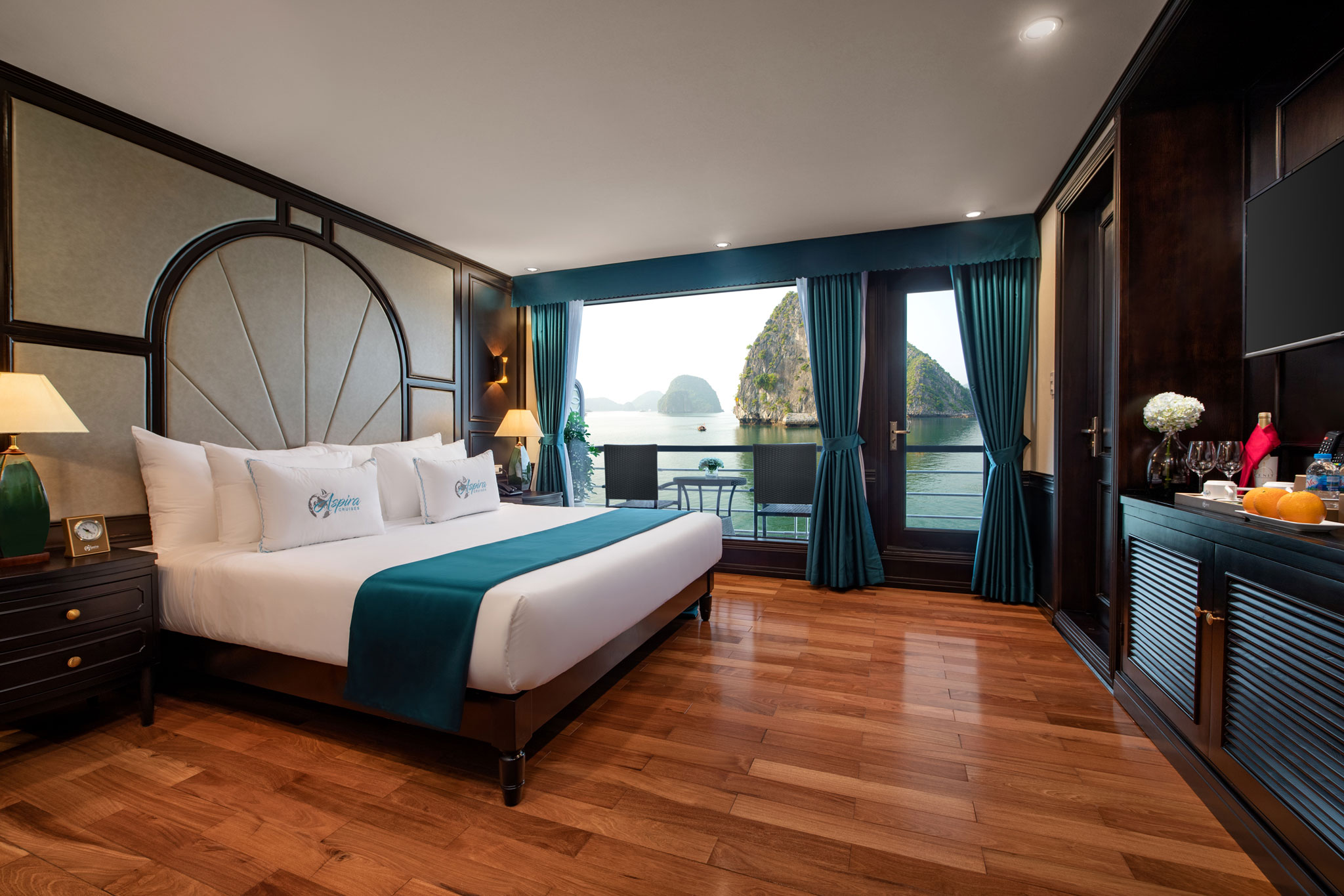 Du thuyền Aspira cruise 5 sao vịnh Lan Hạ 8 Hạng Junior Suite DBL du thuyền Aspira cruise