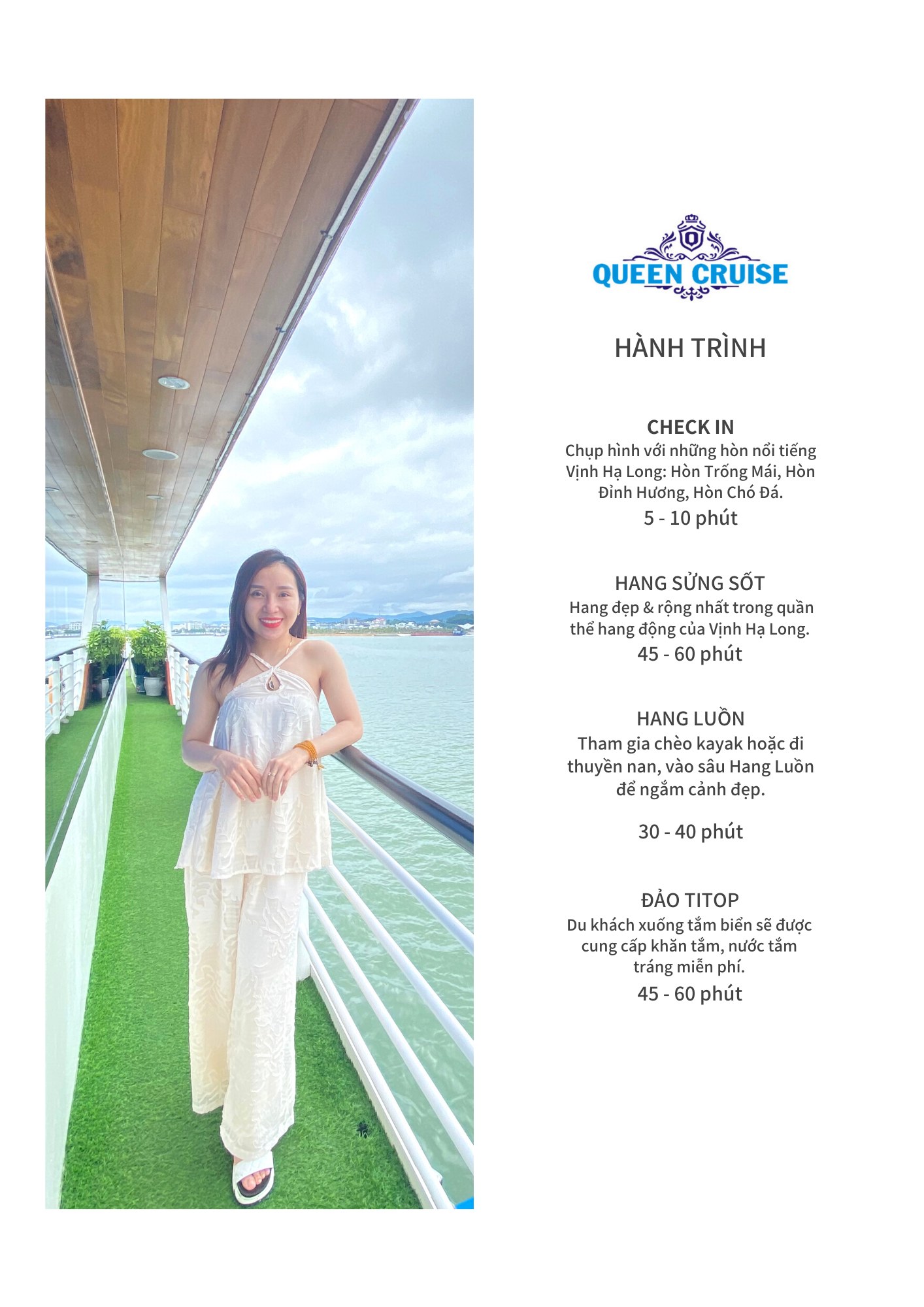 Lịch trình 8 tiếng thăm quan vịnh Hạ Long