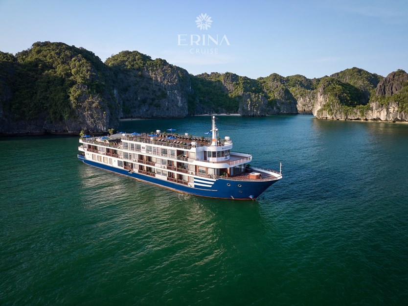 Du thuyền Erina cruise 5 sao vịnh Lan Hạ