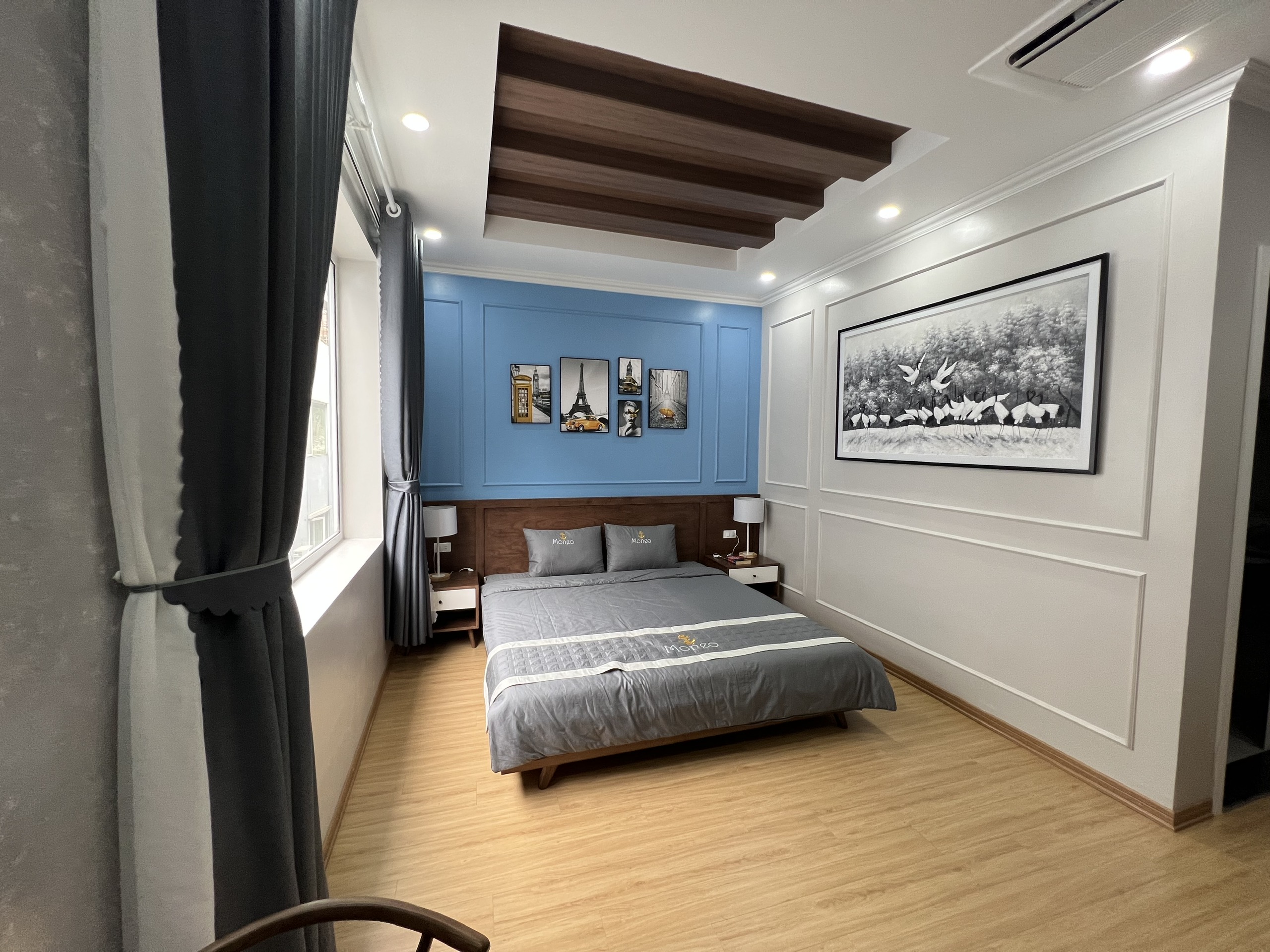 MONEO homestay 4 ngủ siêu đáng yêu tại Hạ Long 2 Phòng Bắc Âu phong cách tại MONEO homestay nằm ở khu đô thị San Hô, Hạ Long, Quảng Ninh