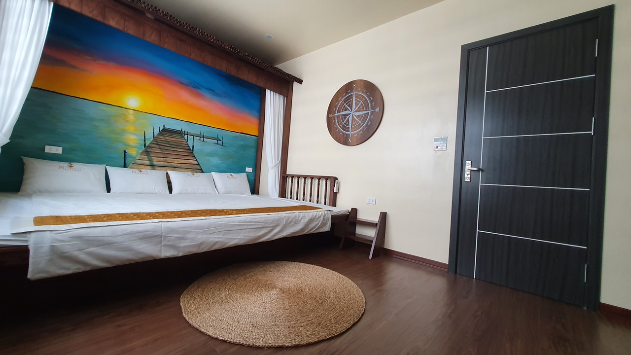 MONEO homestay 4 ngủ siêu đáng yêu tại Hạ Long 6 Phòng Làng Chài phong cách mô phỏng làng chài Hạ Long tại MONEO homestay nằm ở khu đô thị San Hô, Hạ Long, Quảng Ninh