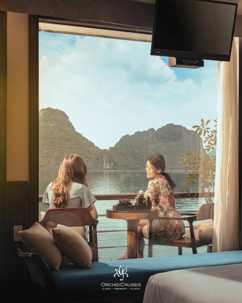 Du thuyền Orchid Trendy cruise 5 sao vịnh Lan Hạ