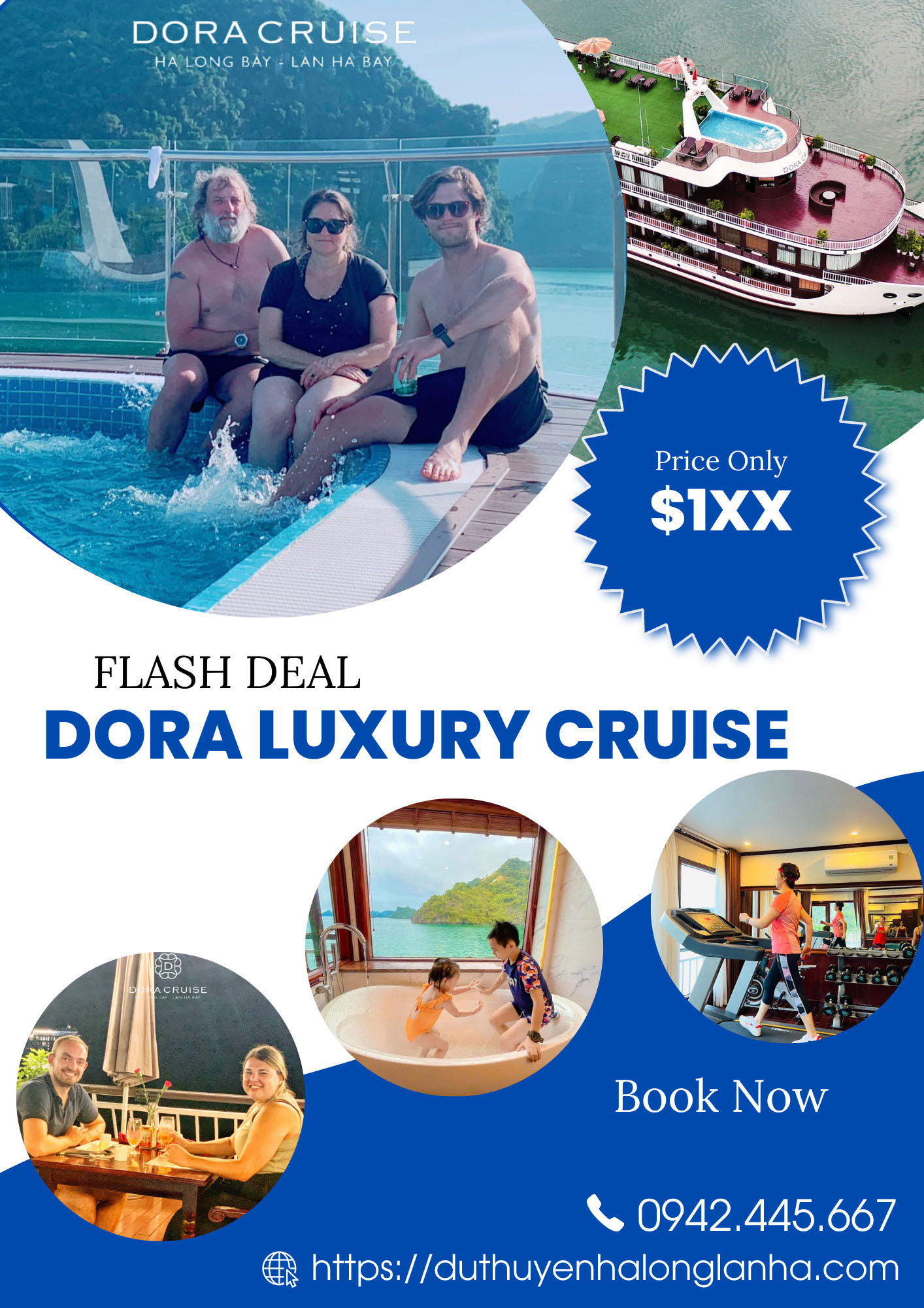 Du thuyền Dora cruise 5 sao vịnh Lan Hạ 7 Đặt phòng du thuyền 5* Dora cruise Lan Hạ giá tốt với duthuyenhalonglanha.com