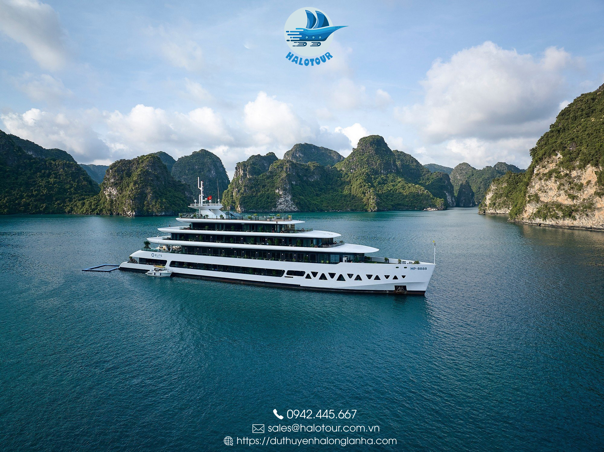 Du thuyền Elite of the Seas siêu phẩm 6 sao 9 Du thuyền Elite of the Seas là 1 trong những du thuyền 6 sao đắt đỏ nhất trên vịnh Hạ Long Lan Hạ. Liên hệ Halotour để đặt voucher giá ưu đãi