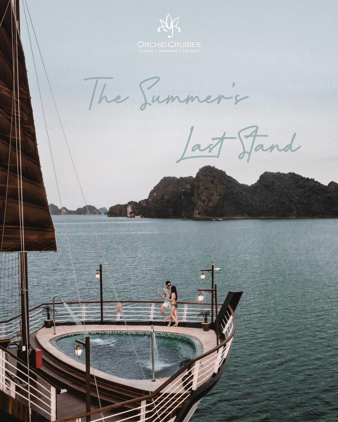 Du thuyền Orchid Trendy cruise 5 sao vịnh Lan Hạ 2 The summer last stand trendy - chào hè rực rỡ bằng tour du thuyền 5 sao Orchid Trendy cruise