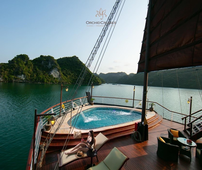 Du thuyền Orchid Trendy cruise 5 sao vịnh Lan Hạ