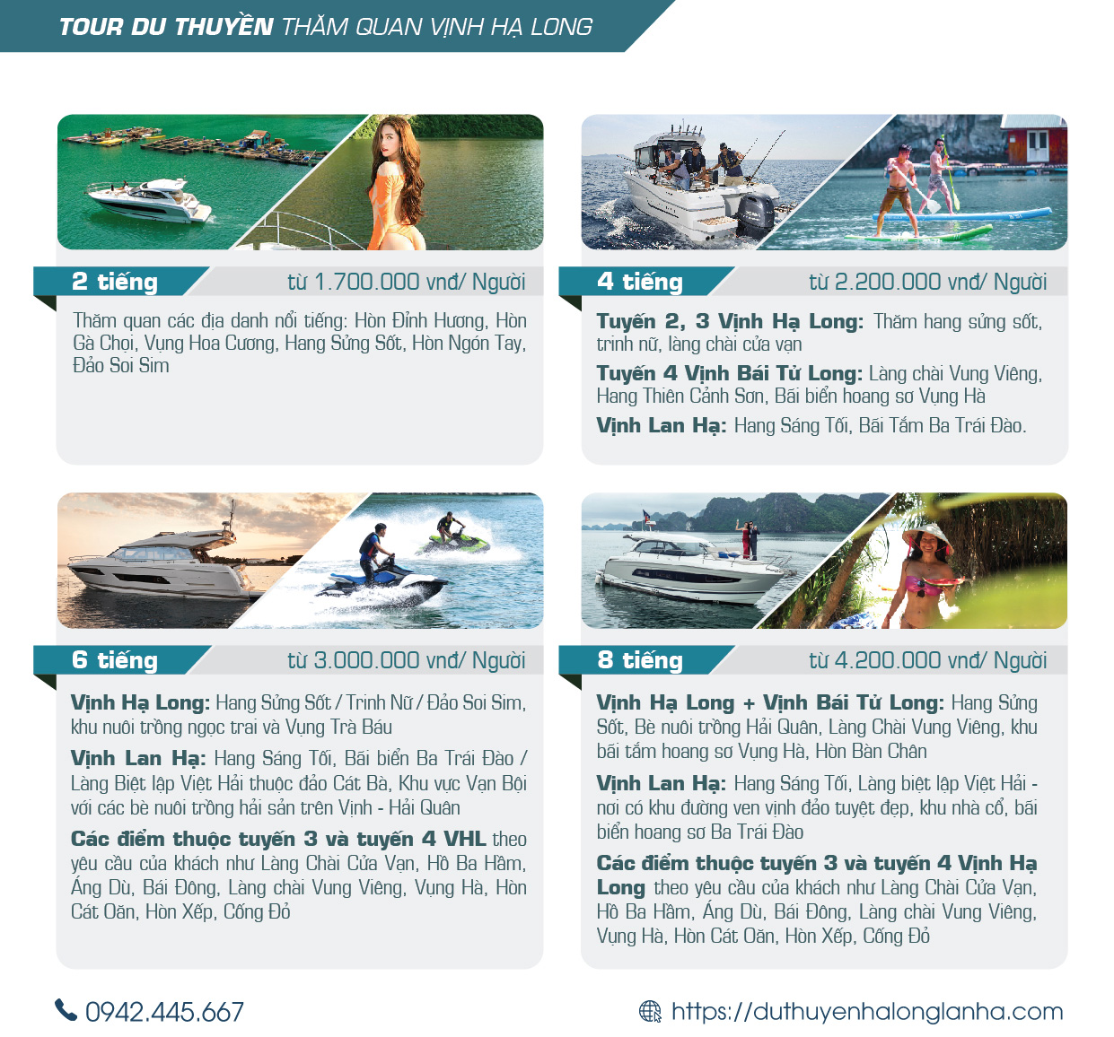 Du thuyền cá nhân hạng sang cho thuê tại Hạ Long 40 Gợi ý lịch trình thăm quan bằng du thuyền cá nhân cao cấp Vietyatch trên vịnh Hạ Long, vịnh Bái Tử Long và vịnh Lan Hạ