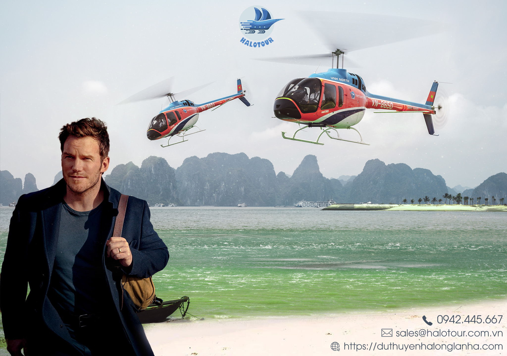 Trực thăng bay ngắm cảnh vịnh Hạ Long từ A đến Z 9 Việt Nam nhập khẩu 2 chiếc trực thăng Bell 505 thế hệ mới của Mỹ năm 2019 đưa vào phục vụ hoạt động tham quan ngắm cảnh