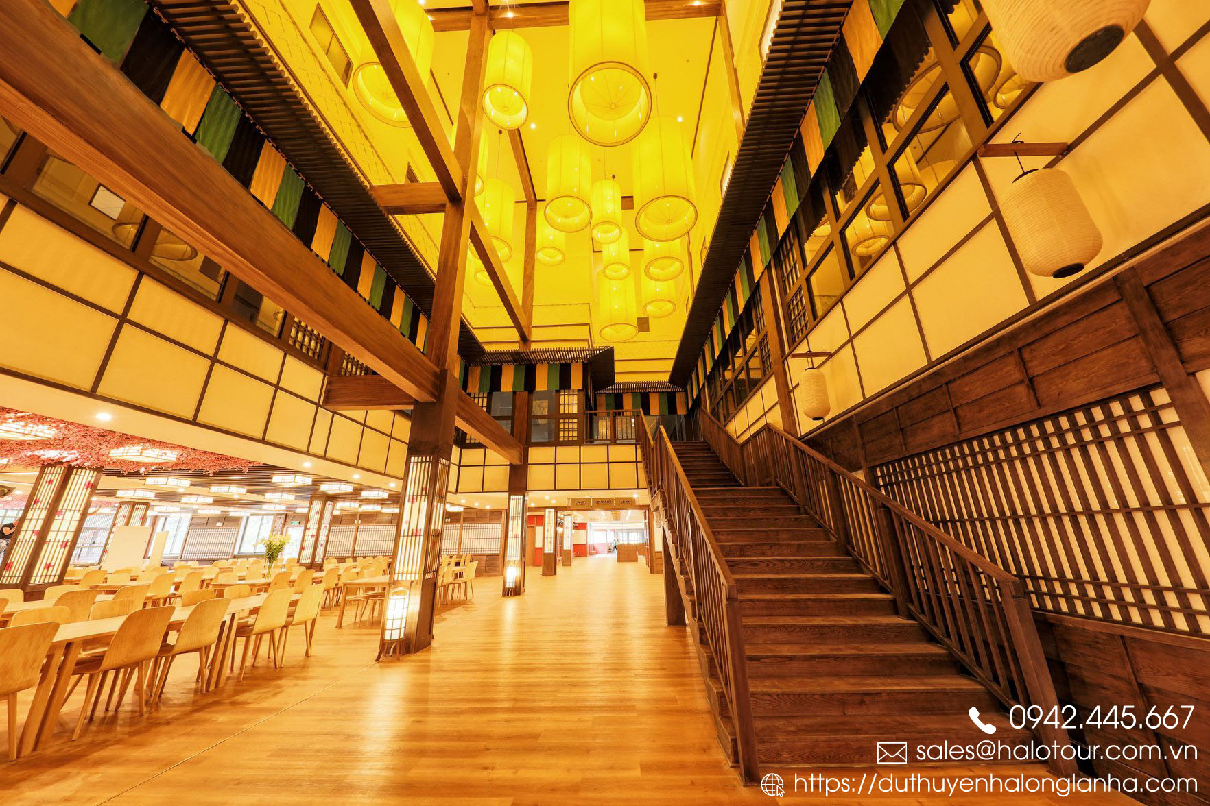 Tắm khoáng Onsen Quảng Ninh tất tần tật 28 Nhà hàng tại Yoko Onsen Quang Hanh phục vụ buffet đồ Nhật Bản với sức chứa lên tới 300 khách