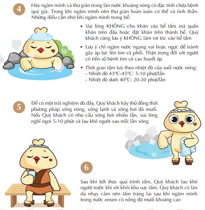 Tắm khoáng Onsen Quảng Ninh tất tần tật 35 Nên thực hiện đúng quy trình tắm Onsen chuẩn Nhật để đạt được hiệu quả tối đa khi đến với khu nghĩ dưỡng tắm khoáng Quảng Ninh