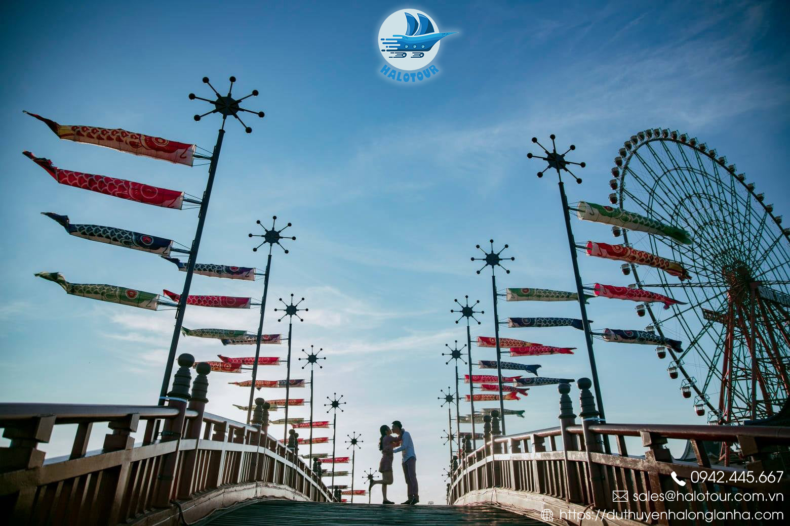 Công viên Sunworld Hạ Long Park có gì chơi??? 43 Cầu Koi hay còn gọi Cầu tình yêu là địa điểm chụp ảnh check in yêu thích của các cặp đôi tại Sunworld Hạ Long, Quảng Ninh