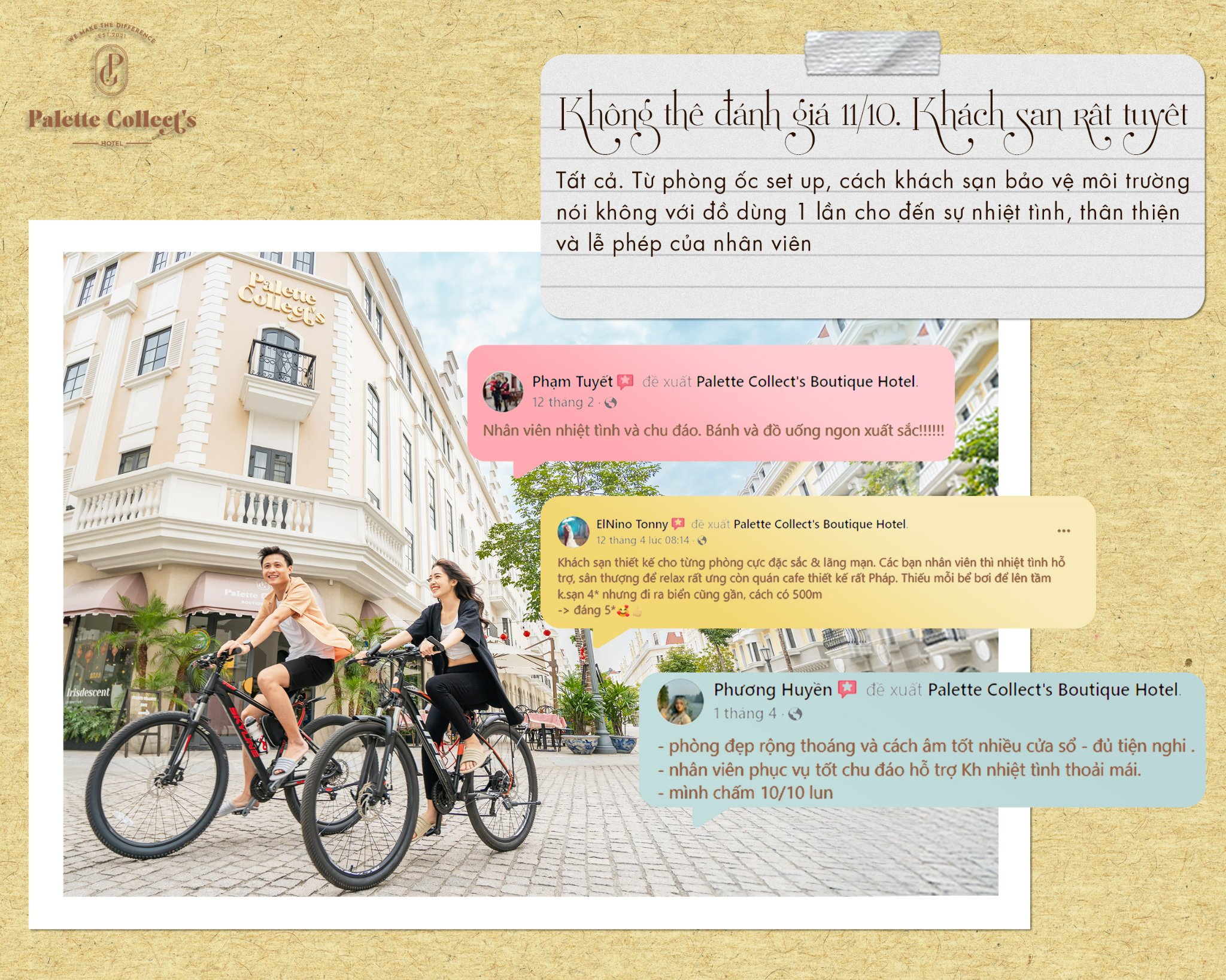 Khách sạn 3* Palette Collect's Boutique hotel Hạ Long được du khách đánh giá rất cao về chất lượng dịch vụ