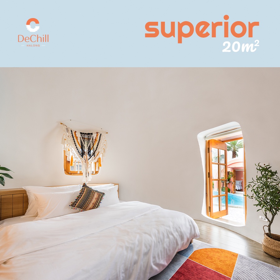 Hạng phòng Superior 20m2 tại De Chill homestay Tuần Châu, Hạ Long