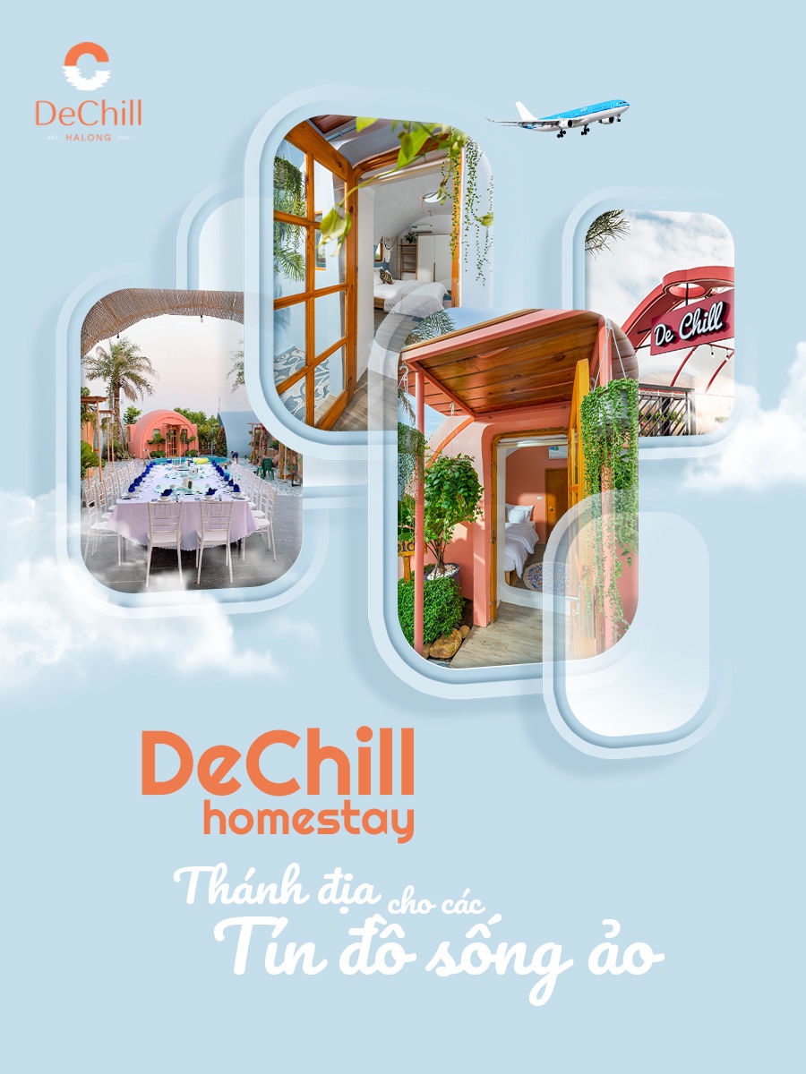 De Chill homestay 8 ngủ siêu xinh tại Hạ Long 2 De Chill homestay Tuần Châu Hạ Long được xem là địa điểm check in sống ảo tuyệt vời