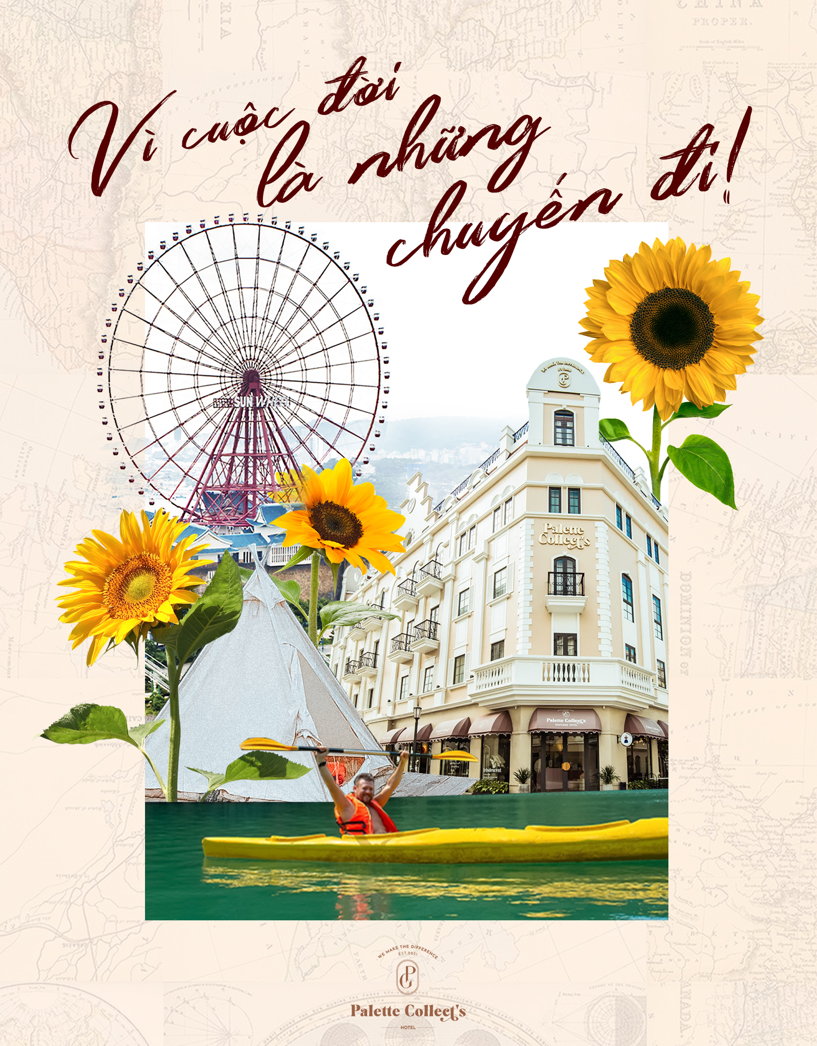 Khách sạn 3* Hạ Long siêu xinh Palette Collect's 7 Khách sạn 3* Palette Collect's Boutique hotel Hạ Long có vị trí thuận tiện di chuyển tới các địa điểm vui chơi giải trí và du lịch của thành phố Hạ Long