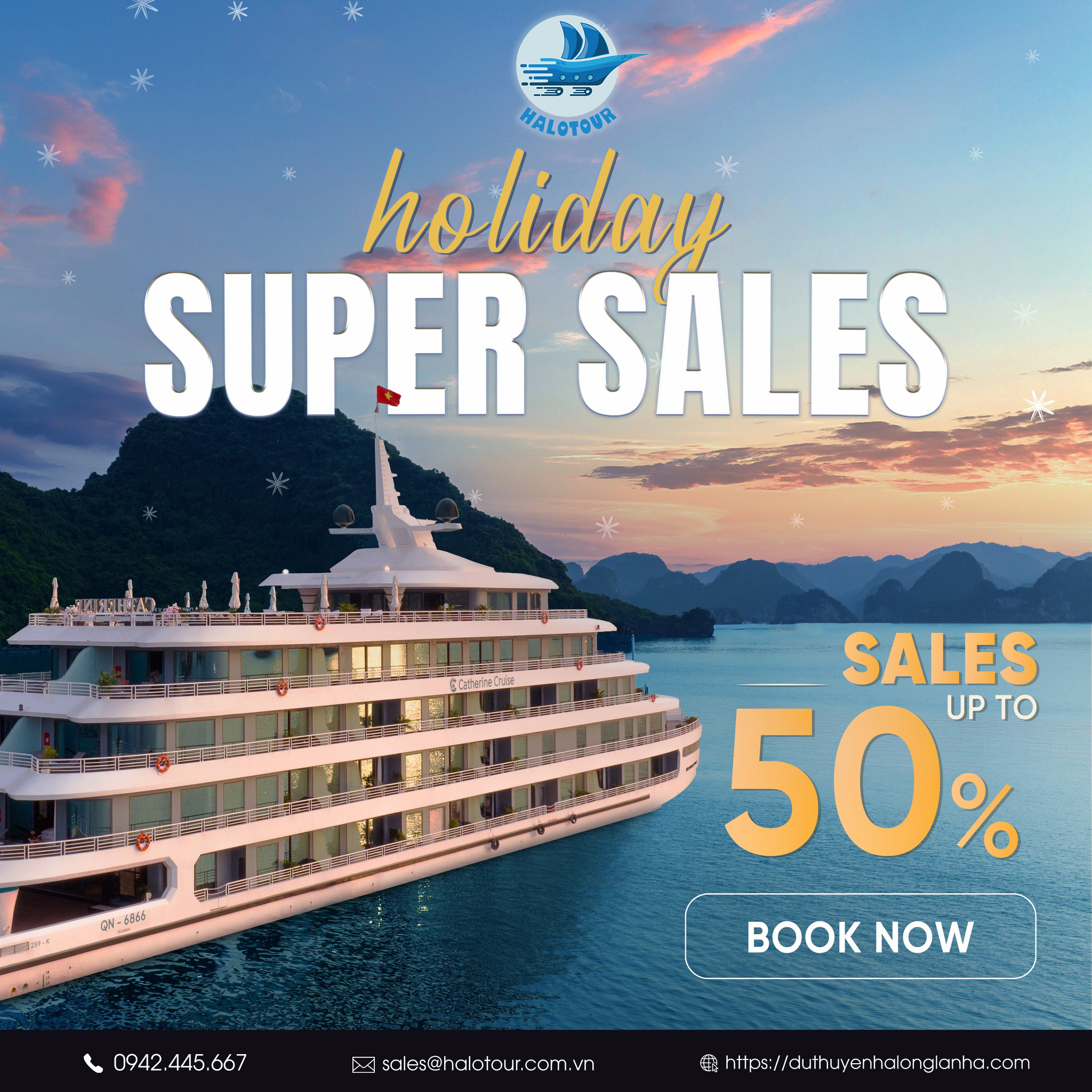 Du thuyền Catherine cruise Hạ Long đẳng cấp 6 sao 14 Đặt phòng du thuyền Catherine cruise Hạ Long tiêu chuẩn 6* giá rẻ với Halotour qua website duthuyenhalonglanha.com