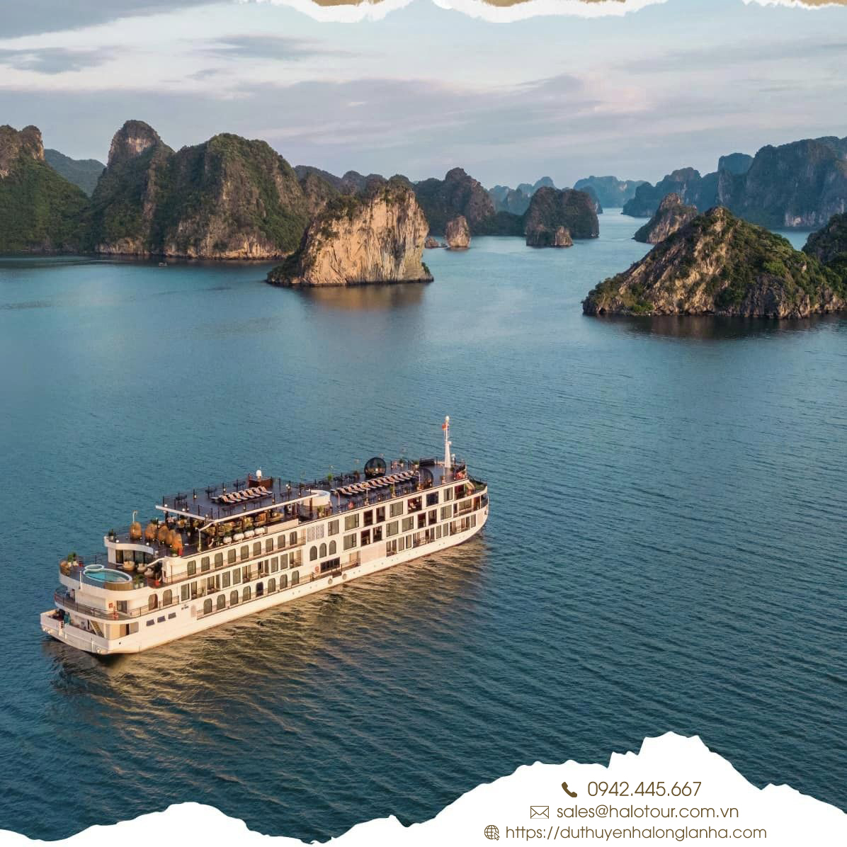 Du thuyền 5 sao Indochine Premium vịnh Hạ Long 17 Halotour sở hữu voucher Du thuyền 5* Indochine Premium Hạ Long giá rẻ hơn rất nhiều so với giá công bố