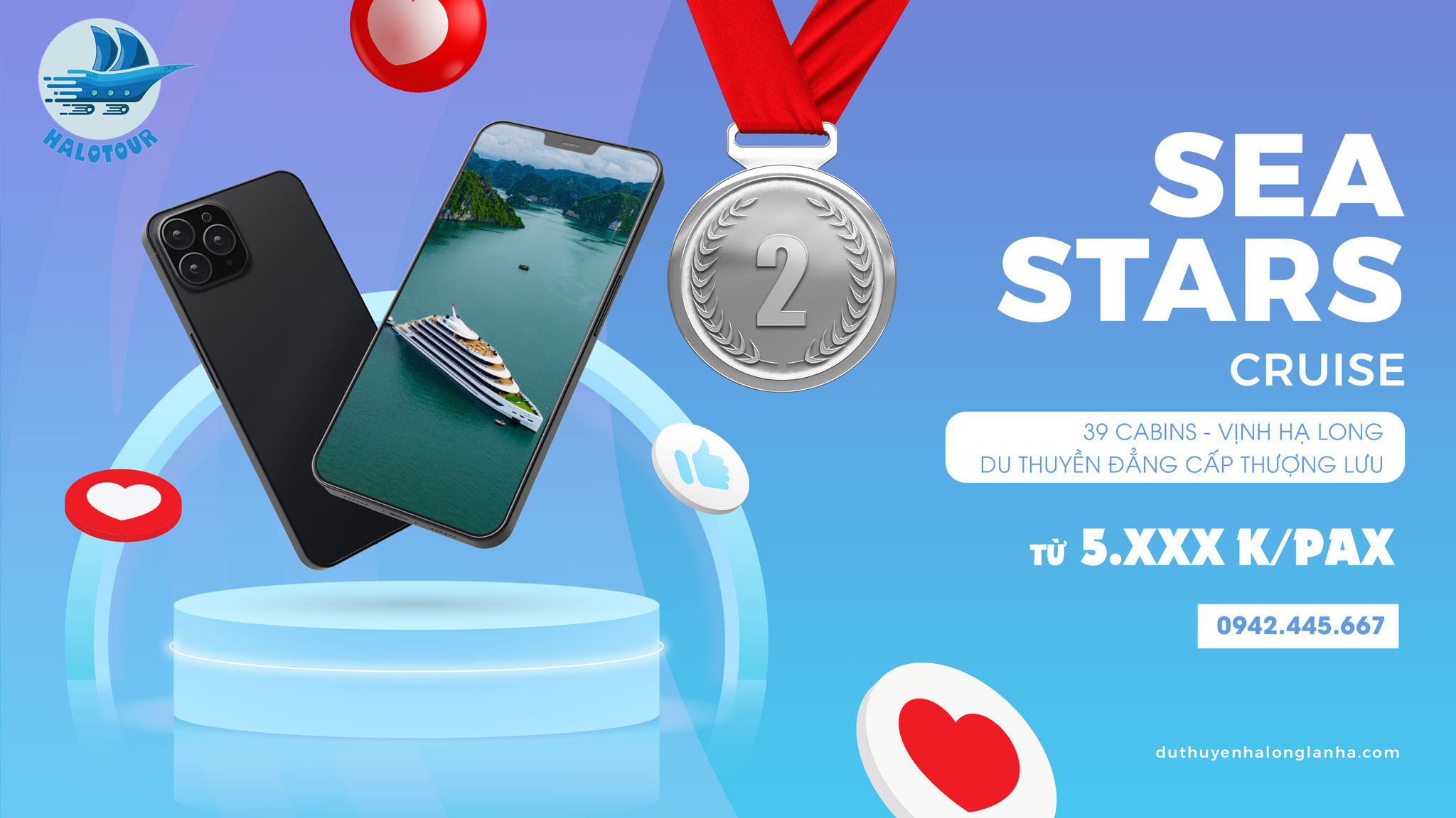 Top 5 du thuyền ngủ đêm 6 sao đẳng cấp nhất 10 Du thuyền Sea Stars là 1 trong những du thuyền ngủ đêm 6 sao tốt nhất vịnh Hạ Long với cảm hứng từ cuộc sống thượng lưu giàu có